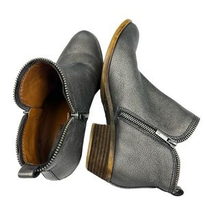 Lucky Brand Booties Sparkly Gray